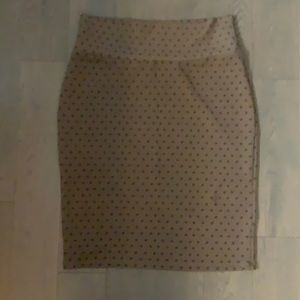 NWOT LulaRoe Brown Cassie pencil skirt